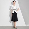 IWY/黑白撞色时尚套装夏季薄款两件套职业商务女装套装裙主持人上镜装24CS001 商品缩略图0