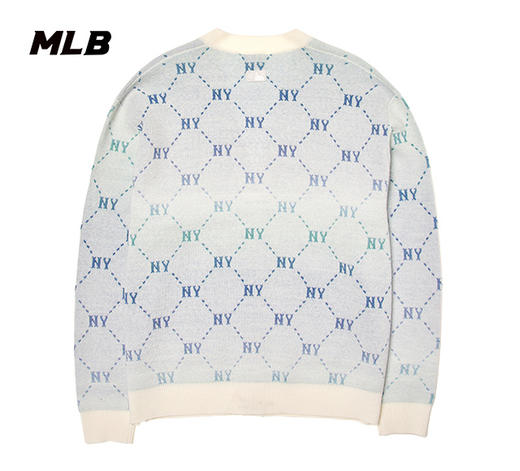 MLB满印钻石老花男女同款针织开衫3AKCM0244 商品图5