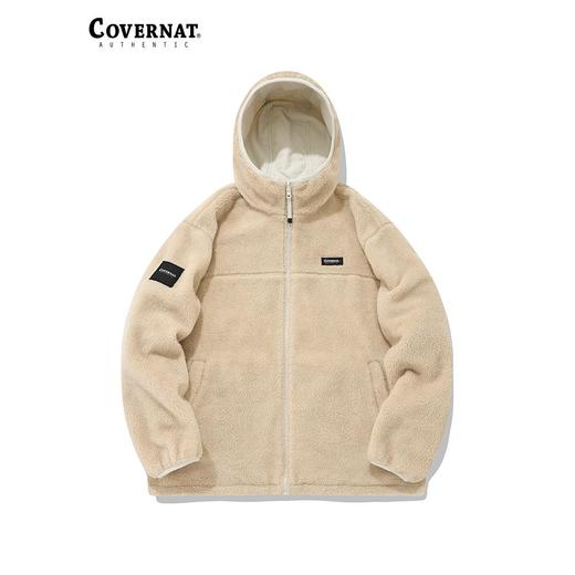 Covernat摇粒绒双面穿外套无领夹克潮牌街头休闲风外套24秋冬新品CO2203JK03 商品图3