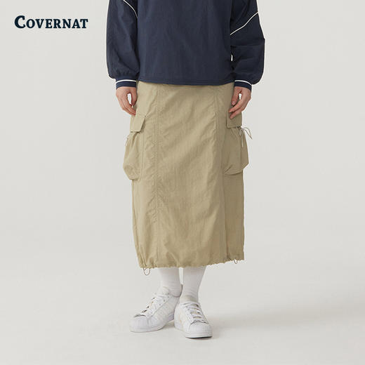 covernat韩国潮牌女士系带工装裙休闲潮流2025夏季新CO2502SR75 商品图2