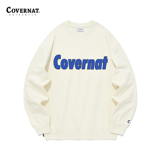 Covernat秋季新品无帽套头衫男女同款情侣款卫衣男CO2303CR06 商品图3