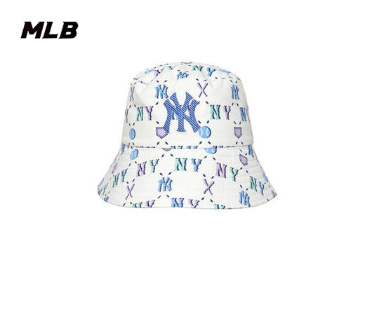 MLB男女同款彩色满印老花刺绣标渔夫帽3AHTM0523【无货退款介意勿拍】 商品图2