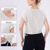 跃牌【欲动春风】系列 新款瑜伽服上衣女侧腰收褶显瘦圆领运动短袖户外健身休闲t恤52254 商品缩略图1