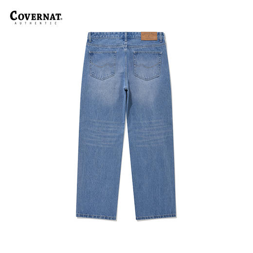 Covernat阔腿牛仔裤春夏上新浅蓝色直筒牛仔裤基础休闲裤子CO2301PT37BL 商品图1