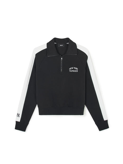 MLB男女同款立领二分之一拉链领学院风小标卫衣3AMTV2141 商品图2