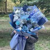 蓝色混搭花束 商品缩略图0