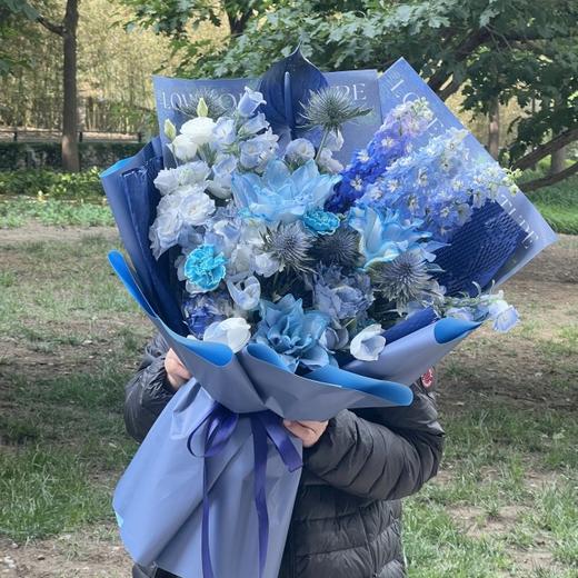 蓝色混搭花束 商品图0