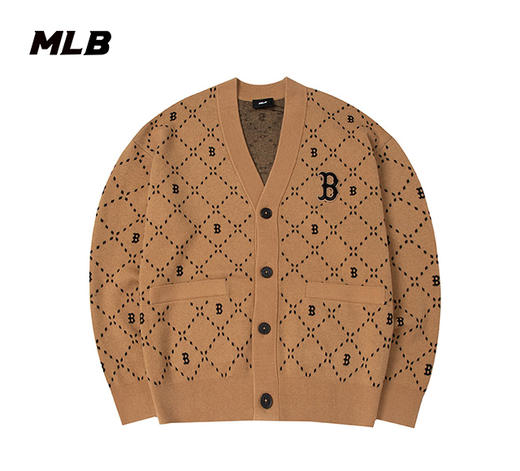 MLB男女同款满印钻石老花针织开衫3AKCM0134 商品图2