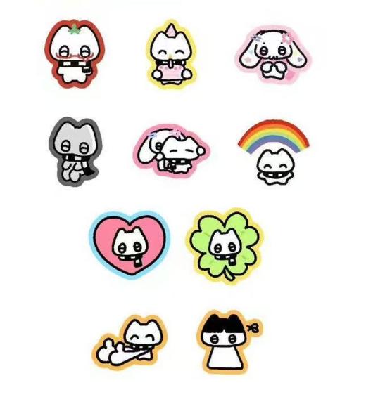 围脖小猫丨异形贴纸 商品图0