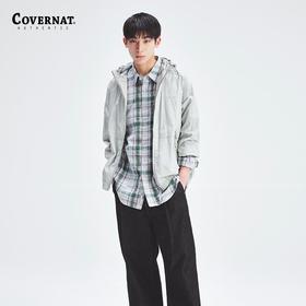 covernat韩国潮牌男女情侣外套潮流百搭经典连帽防风夹克2025新CO2401JK01
