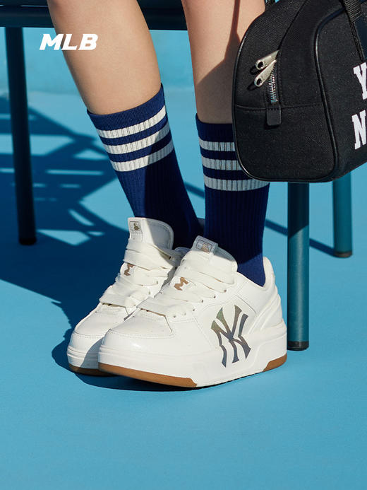 MLB男女同款大标皮面拼接色学长鞋3ASXCLX4N 商品图1