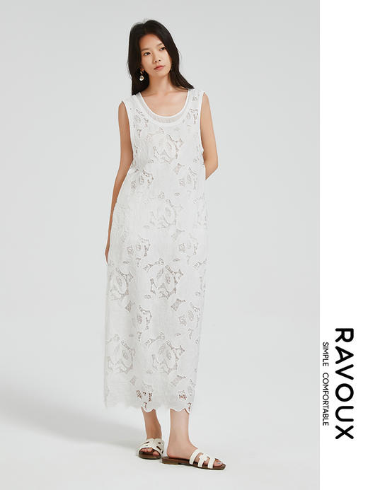 272139919阔版蕾丝连衣裙 商品图1