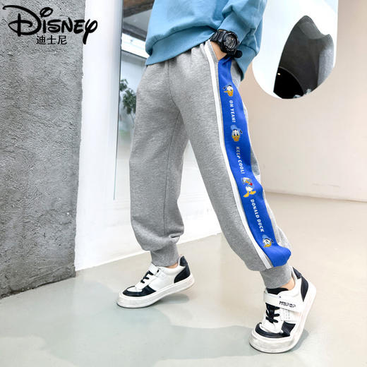 迪士尼男童裤子春季2025新款男大童运动裤春秋款儿童休闲卫裤春装 商品图5