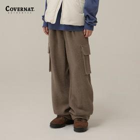 covernat韩国潮牌休闲宽松梭织长裤男女同款工装休闲裤24秋冬新品CO2403PT03