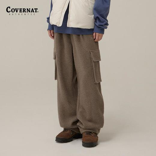 covernat韩国潮牌休闲宽松梭织长裤男女同款工装休闲裤24秋冬新品CO2403PT03 商品图0