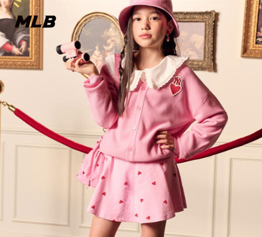 MLB男女童爱心系列 HEART短裙7FSKH0133【热销中无货退款介意勿拍】【热销中无货退款介意勿拍】 商品图1