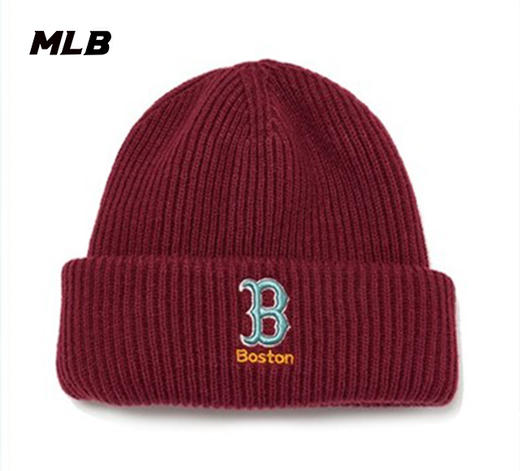 【限时秒杀】MLB男女NY毛线帽洋基道奇LA情侣包头保暖针织帽3ABNM1126 商品图2
