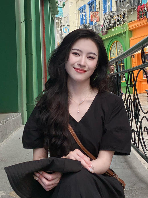 【百图lulu定制】【零压连衣裙】放松 休闲 两侧有口袋 收腰不紧绷 全棉A摆连衣裙 商品图1