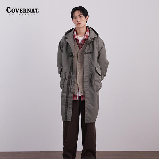 Covernat秋季新品双排扣鱼尾派克服梭织薄外套男CO2303JK13 商品图1