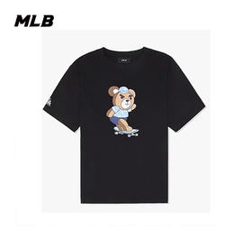 【一口价】MLB男款女款情侣同款皱眉熊短T宽松舒适潮流短袖3ATSE0233【无货退款介意勿拍】
