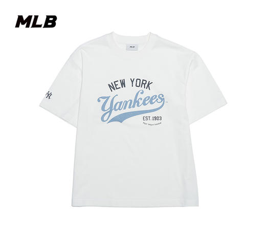 MLB男女同款25春夏新款学院风T恤3ATSV0553 商品图0