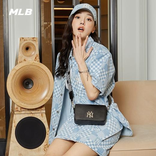 MLB男女同款棋盘格满印牛仔衬衫3ADRMN623 商品图2