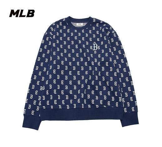 MLB虞书欣同款满印老花套头卫衣3AMTM0241 商品图6