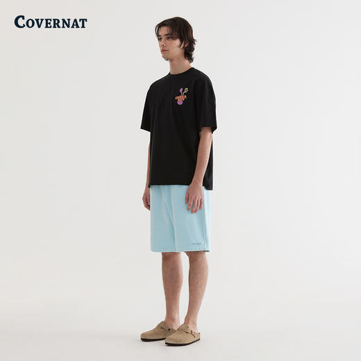 COVERNAT韩国潮牌个性印花短袖T恤男女同款时尚单品2025夏季新CO2502ST42 商品图2