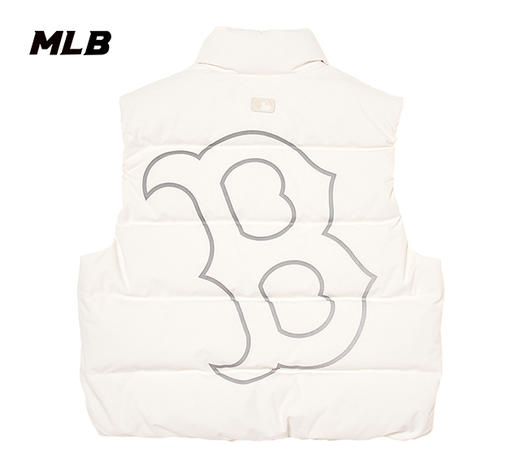 MLB男女同款背标大LOGO镂空标羽绒马甲3ADVB0146 商品图5