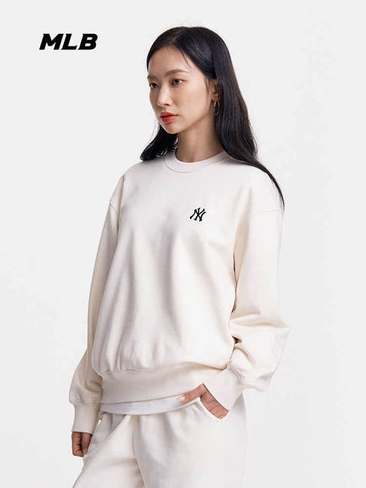 MLB简约纯色小标男女同款卫衣3AMTB0151 商品图2
