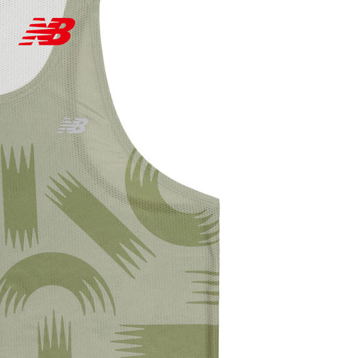 NEW BALANCE/NB Athletics Run Singlet 男款圆领印花T恤户外运动休闲速干透气运动背心 商品图3