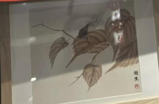 齐白石卡纸画 - 贝叶草虫 商品图0