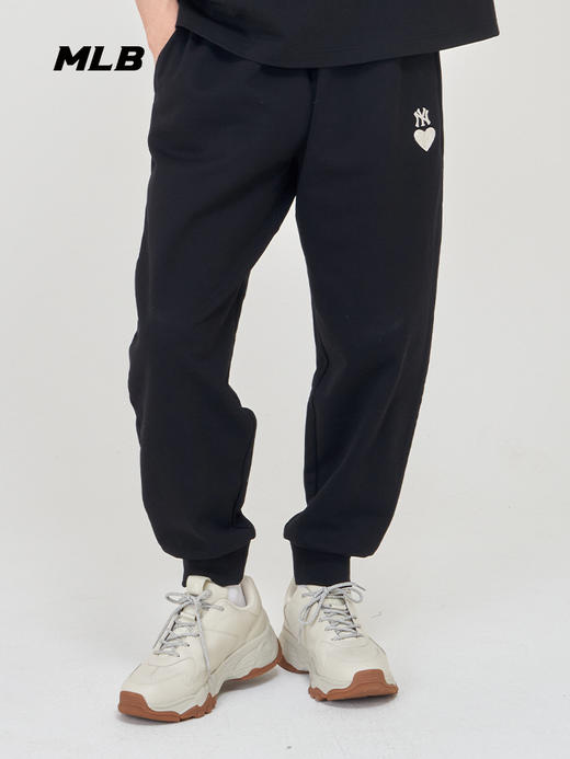 MLB男女同款爱心小标刺绣标束脚裤3APTH0141 商品图2