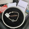 F995潘多拉圆珠黑蓝色猫眼石手链 商品缩略图1