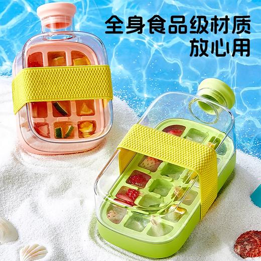 【没有甜甜的文案，只有吃冰的浪漫~】冰格水杯新款 2025高颜值水壶 食品级冰块模具 便携吸管杯夏-QQ 商品图4
