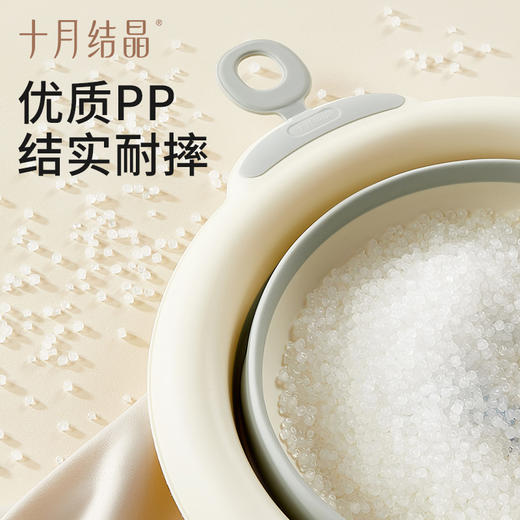 婴儿洗脸盆初生宝宝盆洗脚洗pp盆儿童可折叠盆子小脸盆 商品图4