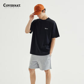 covernat韩国潮牌男女情侣同款短袖时尚图案 T 恤2025春夏CO2402ST32