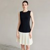 IWY/ 夏季无袖连衣裙女新款黑白撞色百褶裙高级内搭背心裙Q1296 商品缩略图2