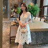 奢姿大码女装2025夏季短袖度假刺绣碎花设计感优雅气质长款连衣裙9952853402 商品缩略图4
