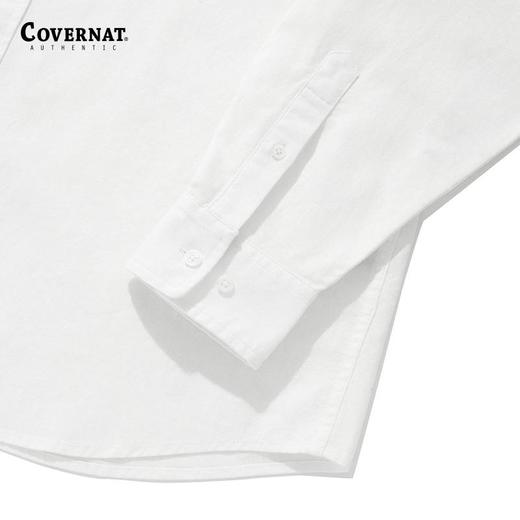 covernat韩国潮牌C刺绣LOGO 宽松亲肤亚麻衬衫2025春夏新CO2401SH06 商品图4