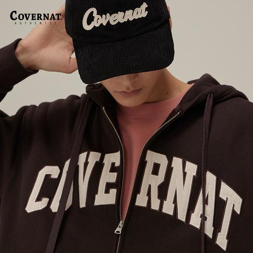 covernat韩国潮牌宽松休闲连帽开衫梭织外套男女同款24秋冬新品CO2403HZ03 商品图3