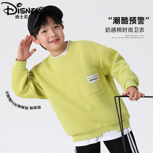 迪士尼男童卫衣春季2025新款帅气炸街男童上衣春秋款假两件春装潮 商品图4