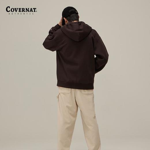 covernat韩国潮牌宽松休闲连帽开衫梭织外套男女同款24秋冬新品CO2403HZ03 商品图2