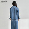 covernat2024春季新款女潮流街头西部风牛仔长袖衬衫CO2401SH71 商品缩略图3