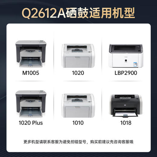 绘威臻享版适用惠普m1005 2612硒鼓102012a 1010 1012 1015 1018 1020plus硒鼓佳能lbp2900打印机硒鼓墨盒 商品图2