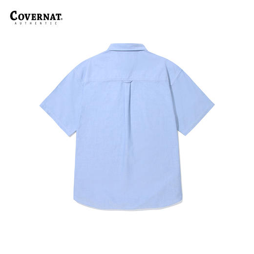 covernat韩国潮牌牛津中款短袖衬衫清新时尚潮流短上装2025春夏CO2402SS01 商品图1
