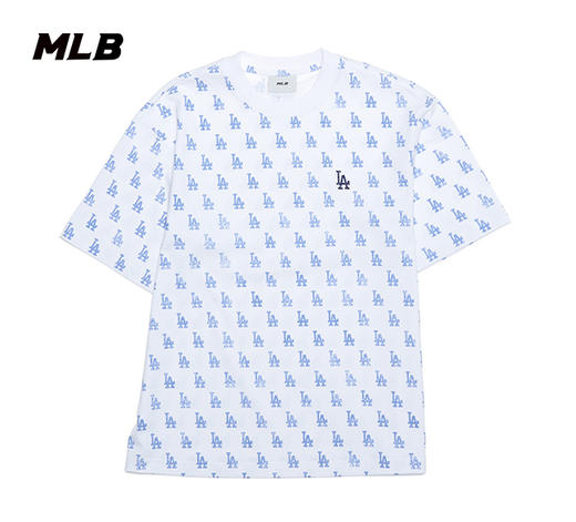 MLB男女同款满印老花做旧色25春夏新款T恤3ATSM0253 商品图0