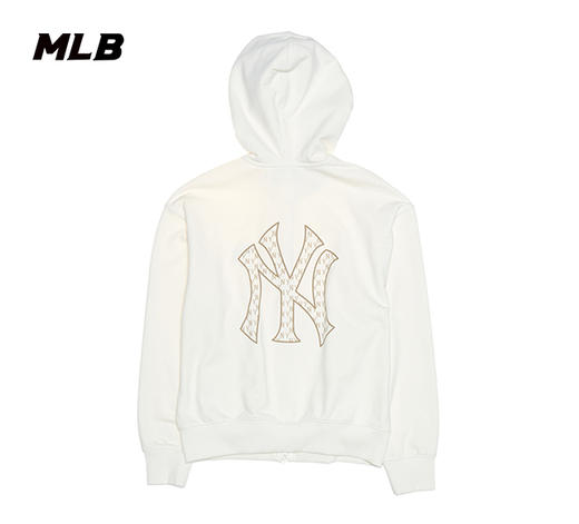 MLB男女同款小标背标老花标运动上衣拉链外套3ATRM0451 商品图3