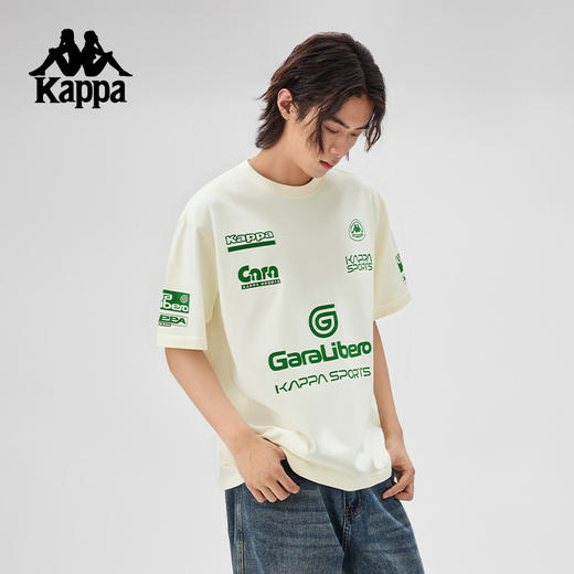Kappa卡帕背靠背运动短袖男2025夏季新款休闲t恤宽松圆领上衣女KPCGCTD71 商品图4