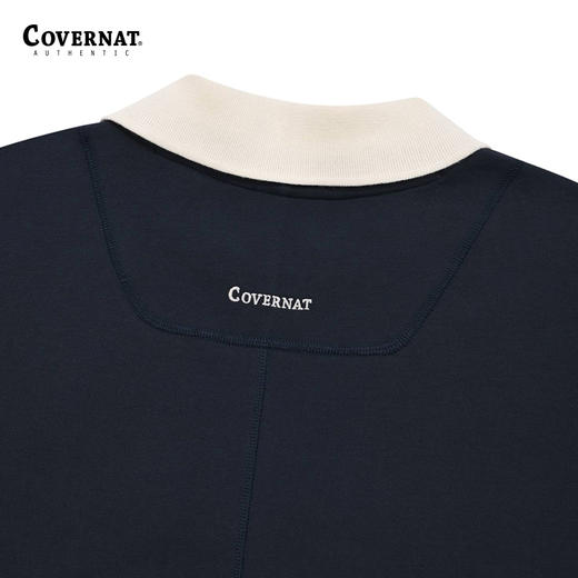 covernat韩国潮牌宽松舒适短袖潮流时尚翻领制服T恤2024夏新CO2402ST13 商品图3